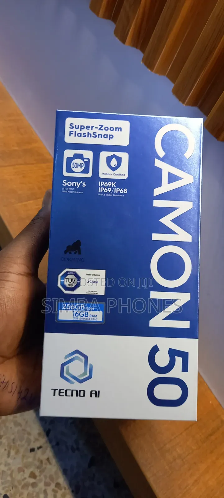 New Tecno Camon 50 256 GB Blue