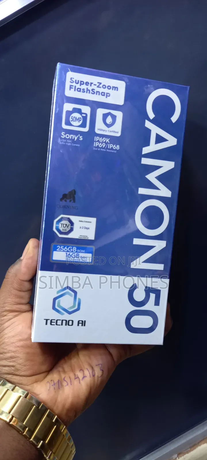 New Tecno Camon 50 256 GB Gray