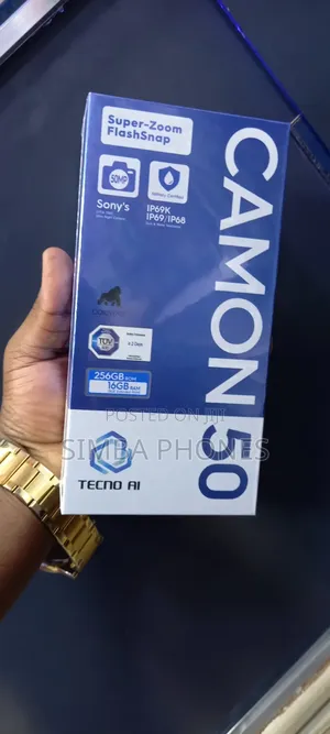 New Tecno Camon 50 256 GB Gray