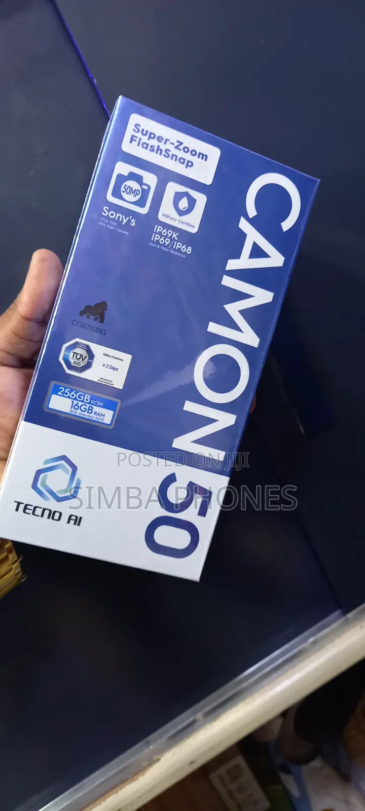 New Tecno Camon 50 256 GB Purple