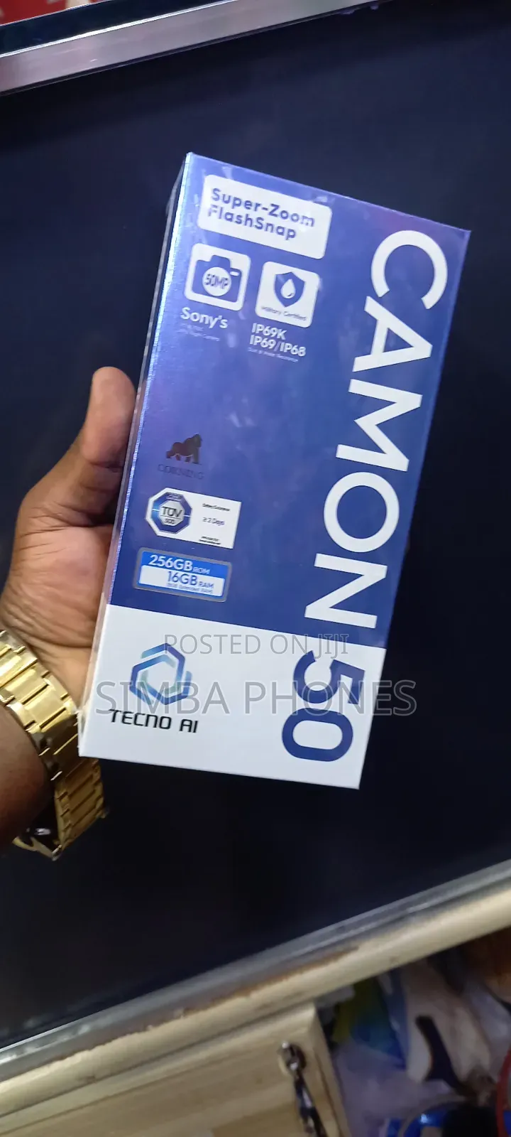 New Tecno Camon 50 256 GB Rose Gold