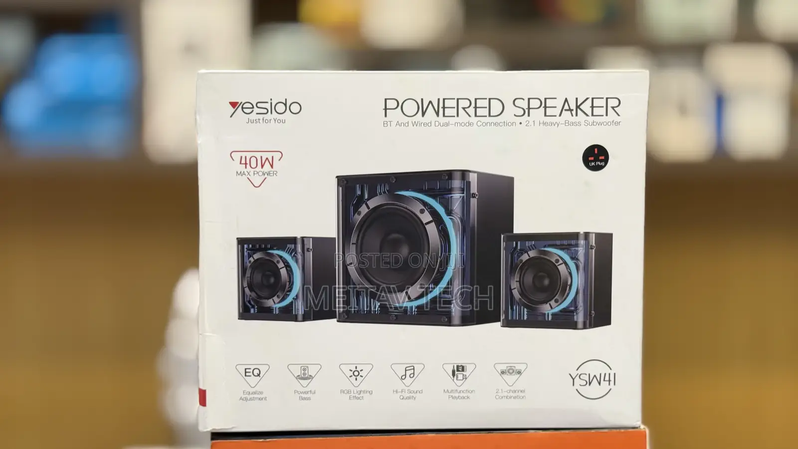 Yesido 2.1 Channel Computer Speakers With Subwoofer
