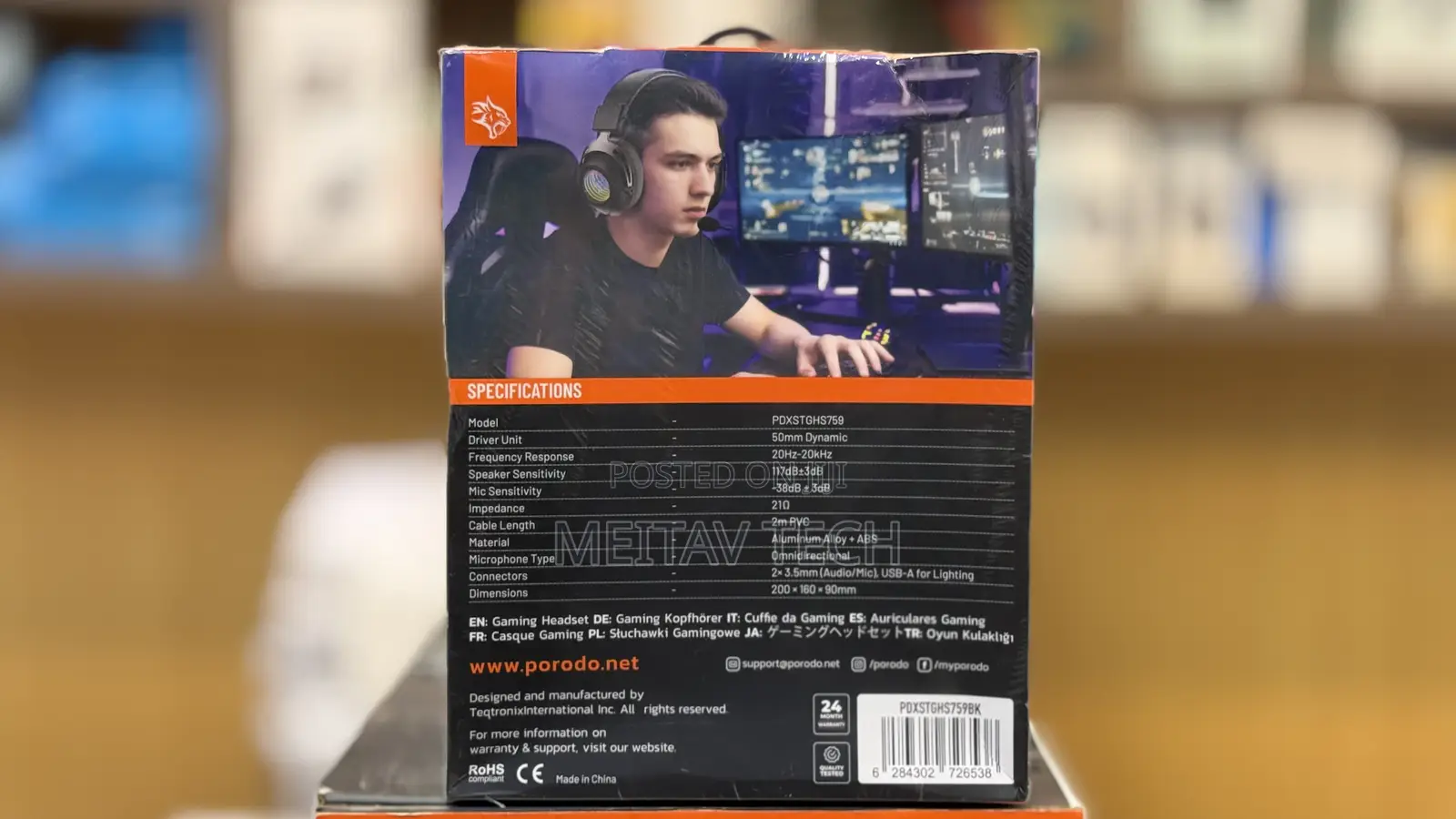 Porodo Infinity Mirror RGB Gaming Headset