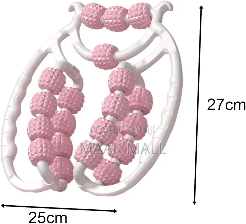 20-Wheel Muscle Roller, Circular Arm Leg Clamps Massager Trigger
