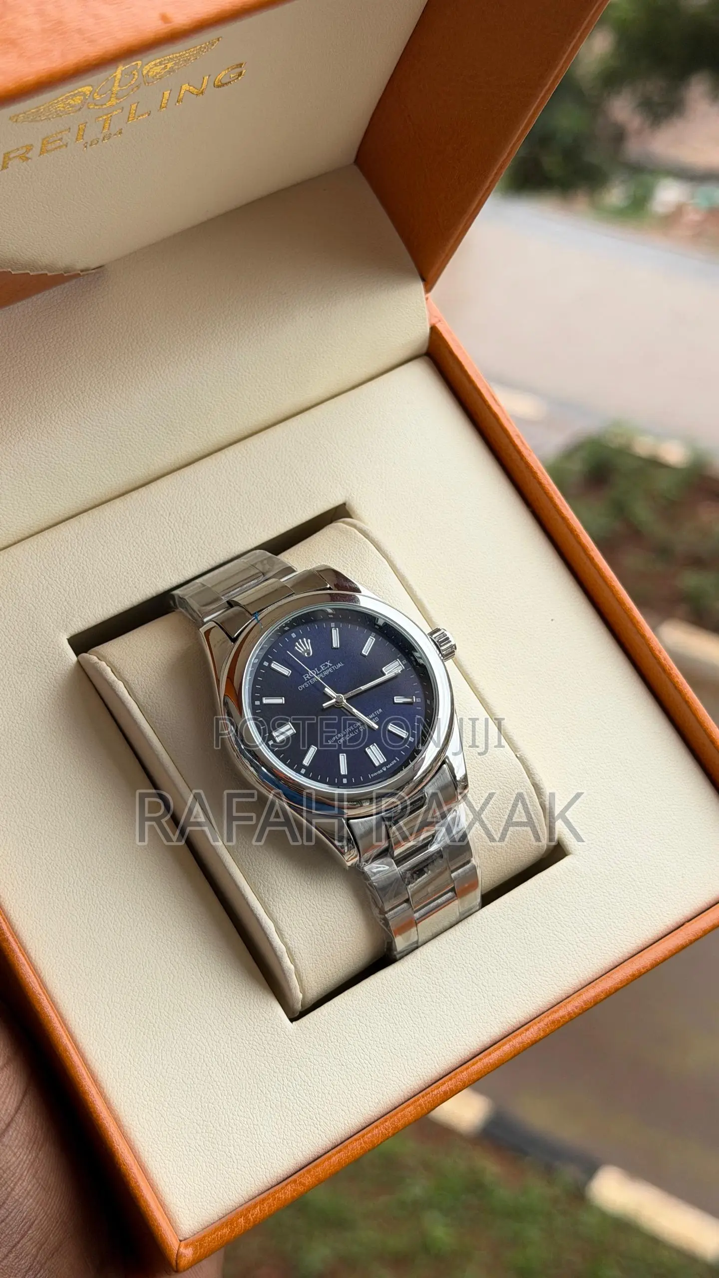 Navy Blue Dial Version of Rolex Oyster Perpetual Men’S Watch