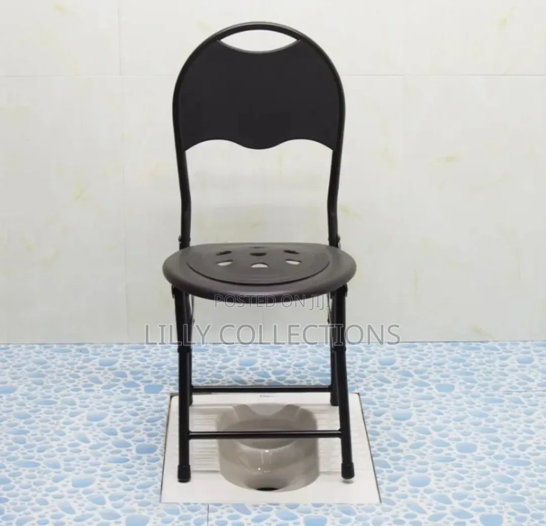 Black Foldable Adult Potty