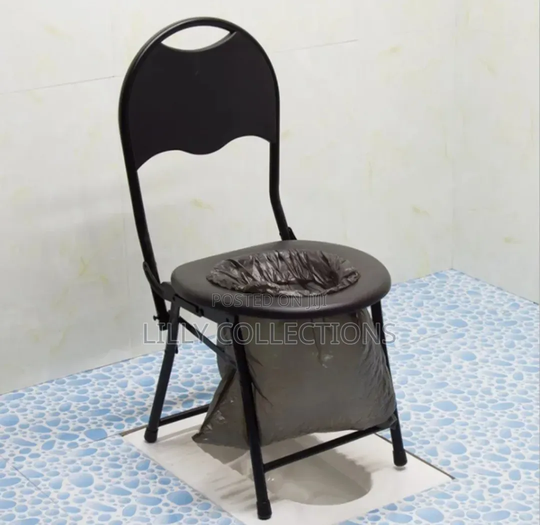Black Foldable Adult Potty