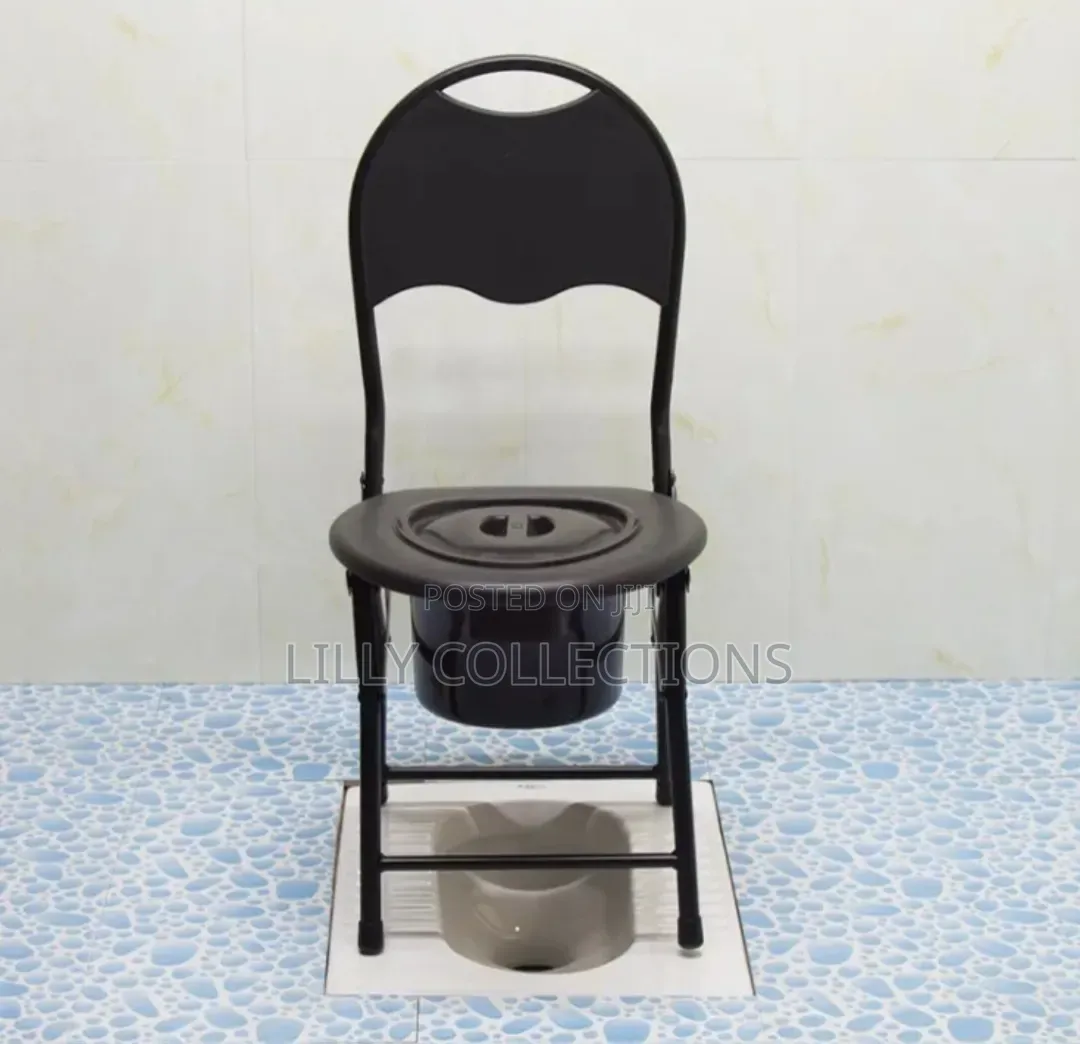 Black Foldable Adult Potty