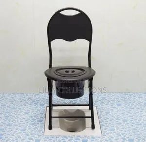 Black Foldable Adult Potty