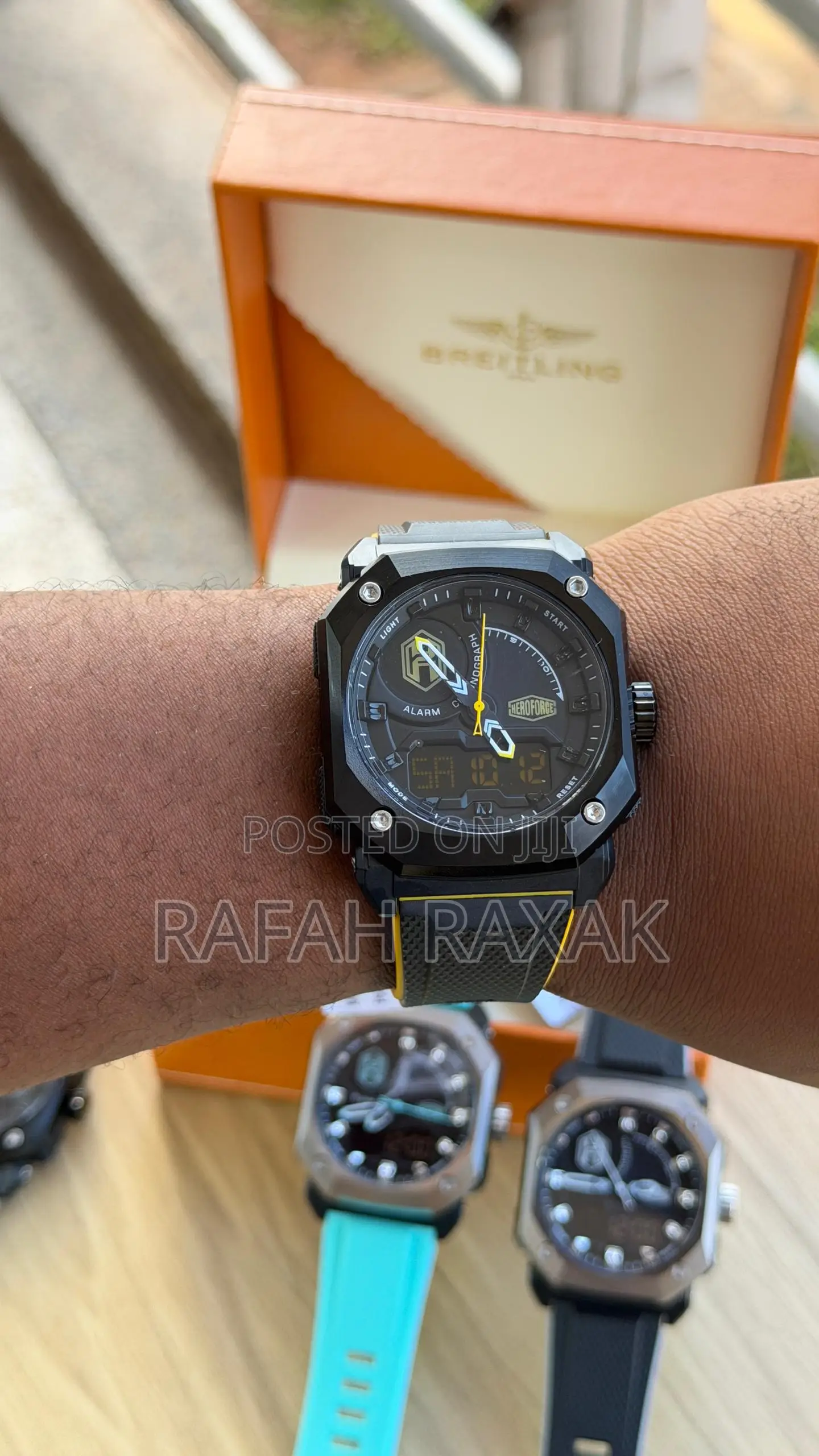 Black Version of Aeroforce Analog-Digital Men’S Sports Watch