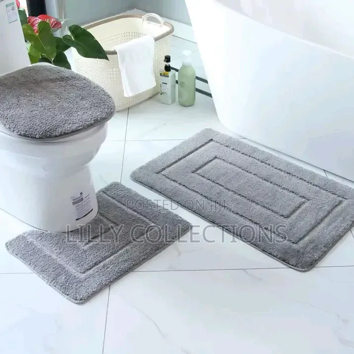 Three Piece Anti Slip Toilet Mats
