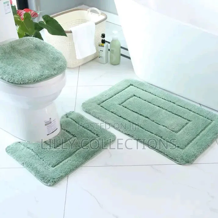 Three Piece Anti Slip Toilet Mats