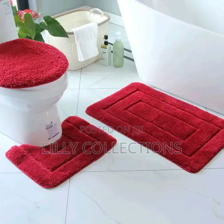 Three Piece Anti Slip Toilet Mats