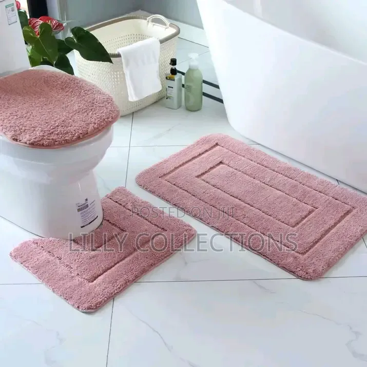 Three Piece Anti Slip Toilet Mats