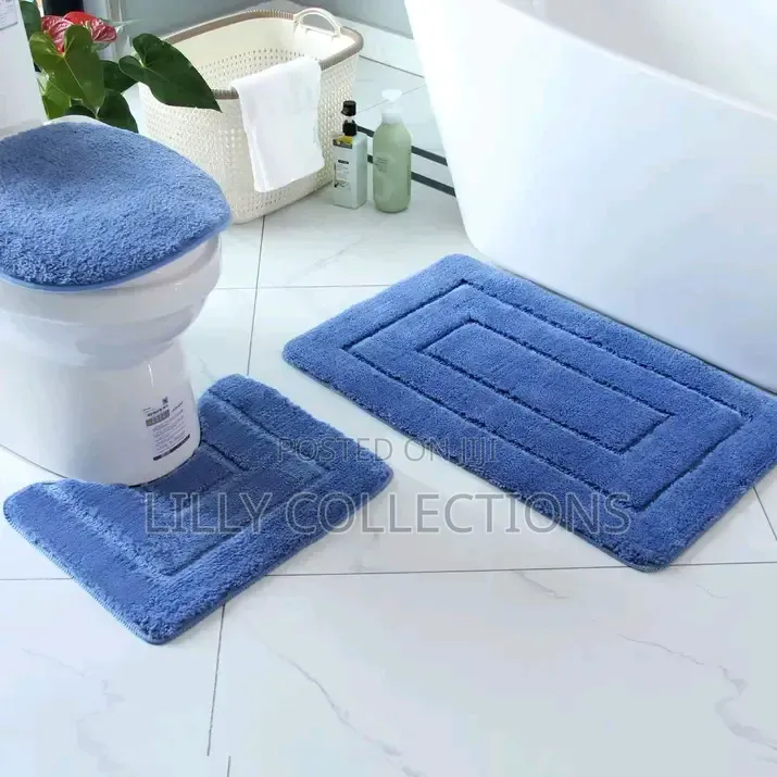 Three Piece Anti Slip Toilet Mats
