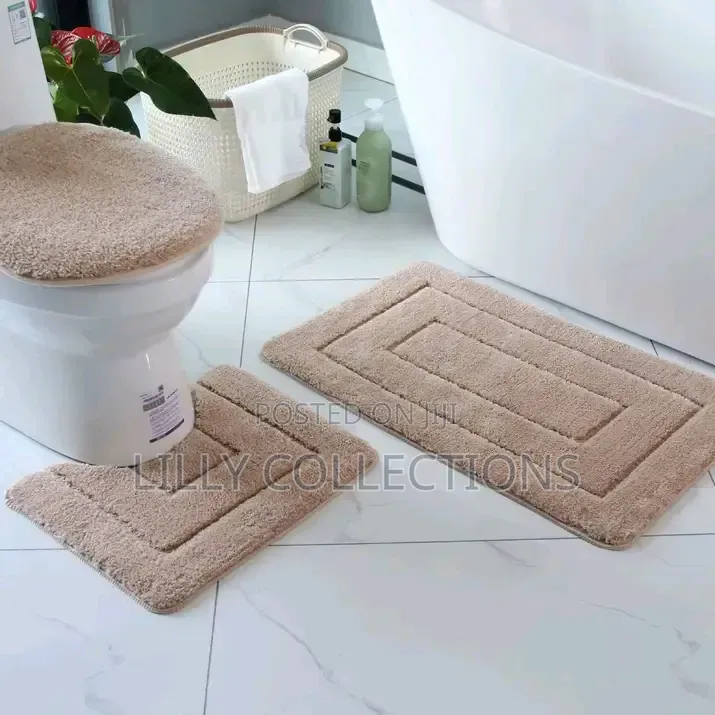 Three Piece Anti Slip Toilet Mats
