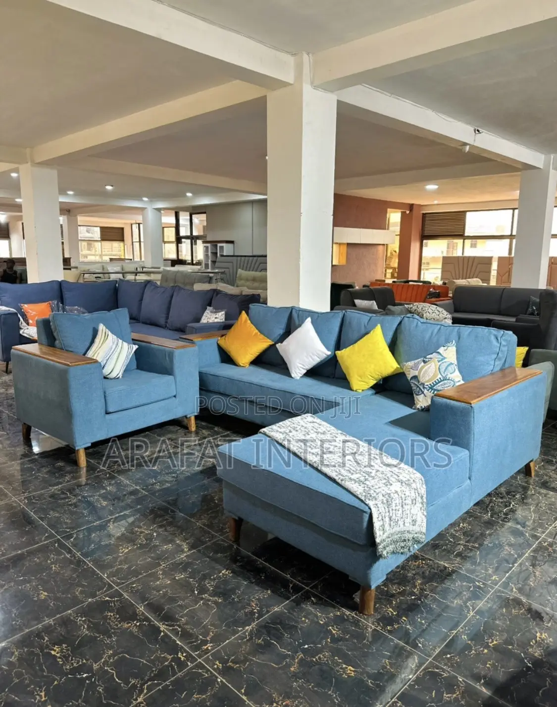 Premium L-Shaped Sofa in 7 Seaters