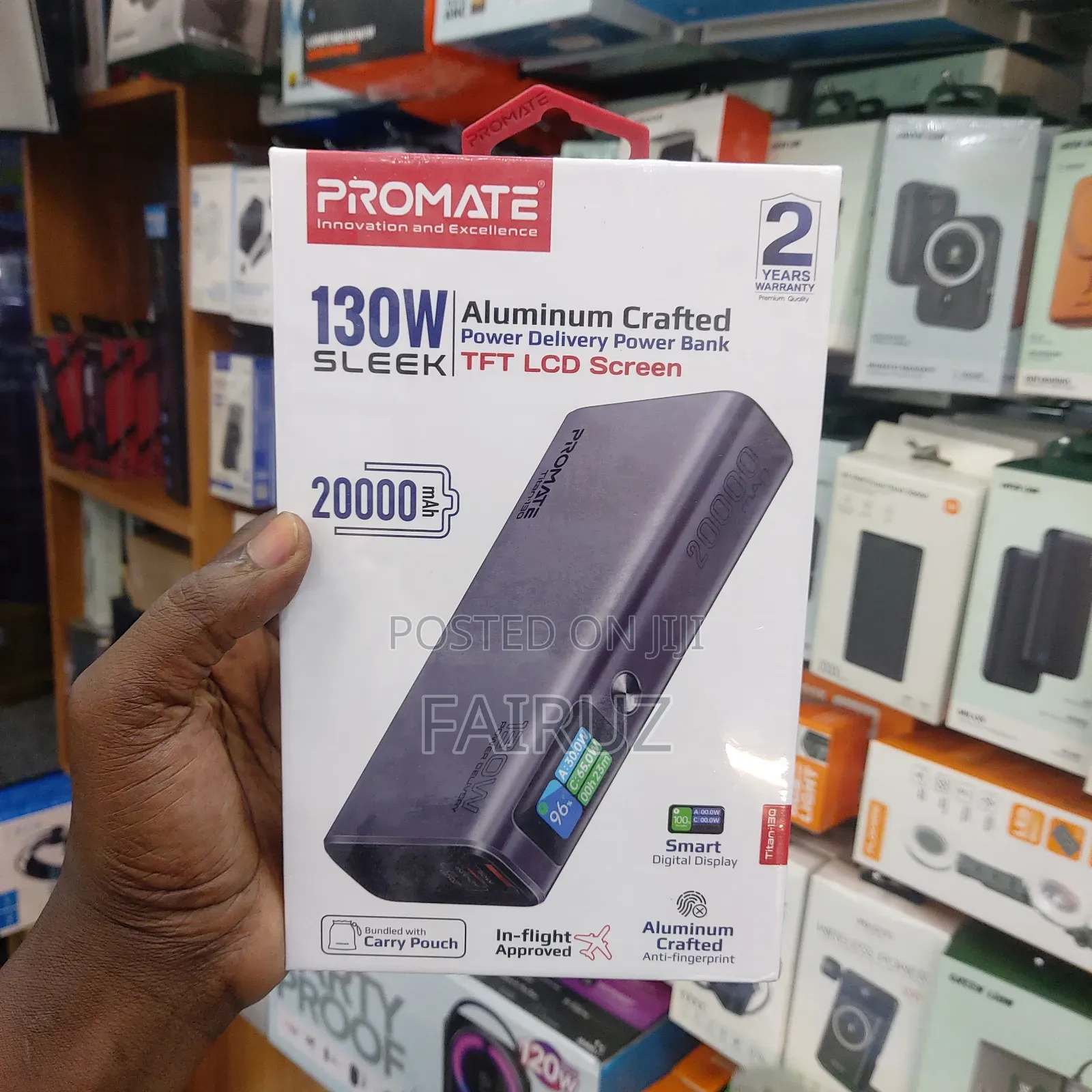 Promate Titan 20000mah Power Bank With 130w