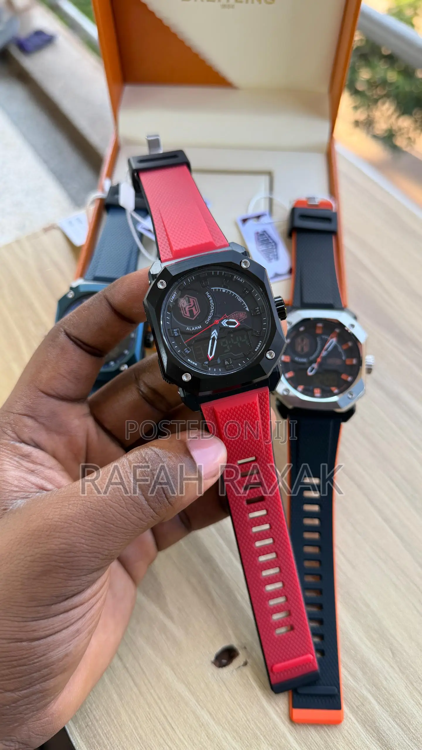Red Strap Aeroforce Analog-Digital Sports Watch