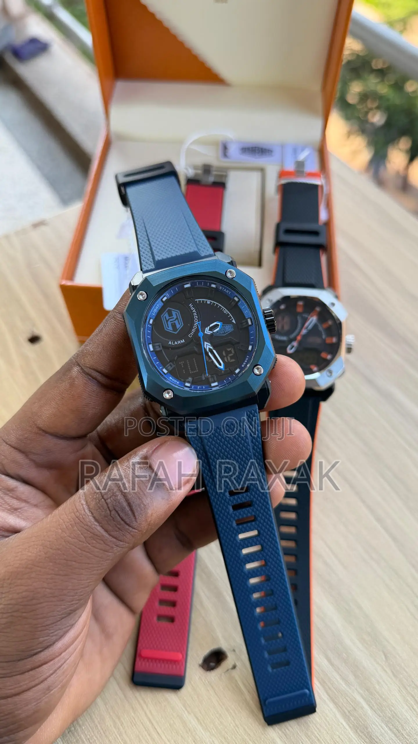 Navy Blue Aeroforce Analog-Digital Sports Watch