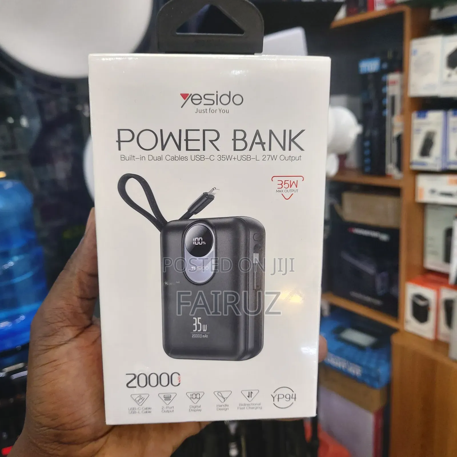 35w Yesido 20000mah Power Bank Yp94
