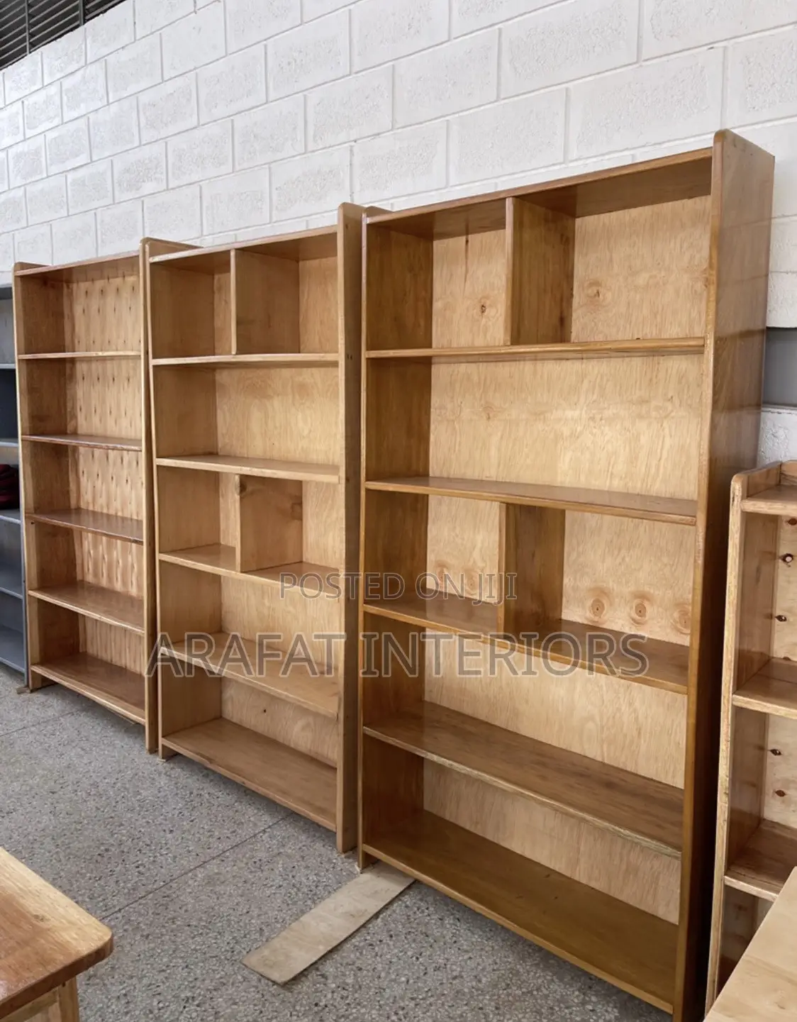Strong Stylish Light Wood Bookshelves