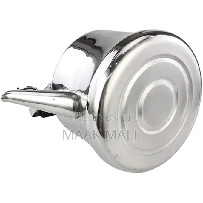 3l Thick Stainless Steel Large Capacity Whistling Kettle - Silver