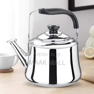 3l Thick Stainless Steel Large Capacity Whistling Kettle - Silver