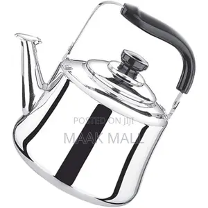 3l Thick Stainless Steel Large Capacity Whistling Kettle - Silver