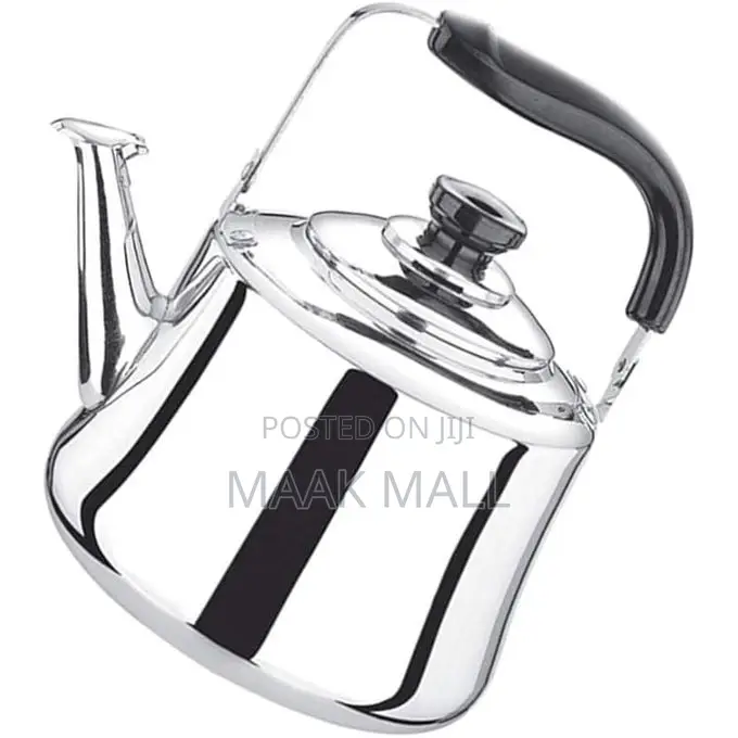 3l Thick Stainless Steel Large Capacity Whistling Kettle - Silver