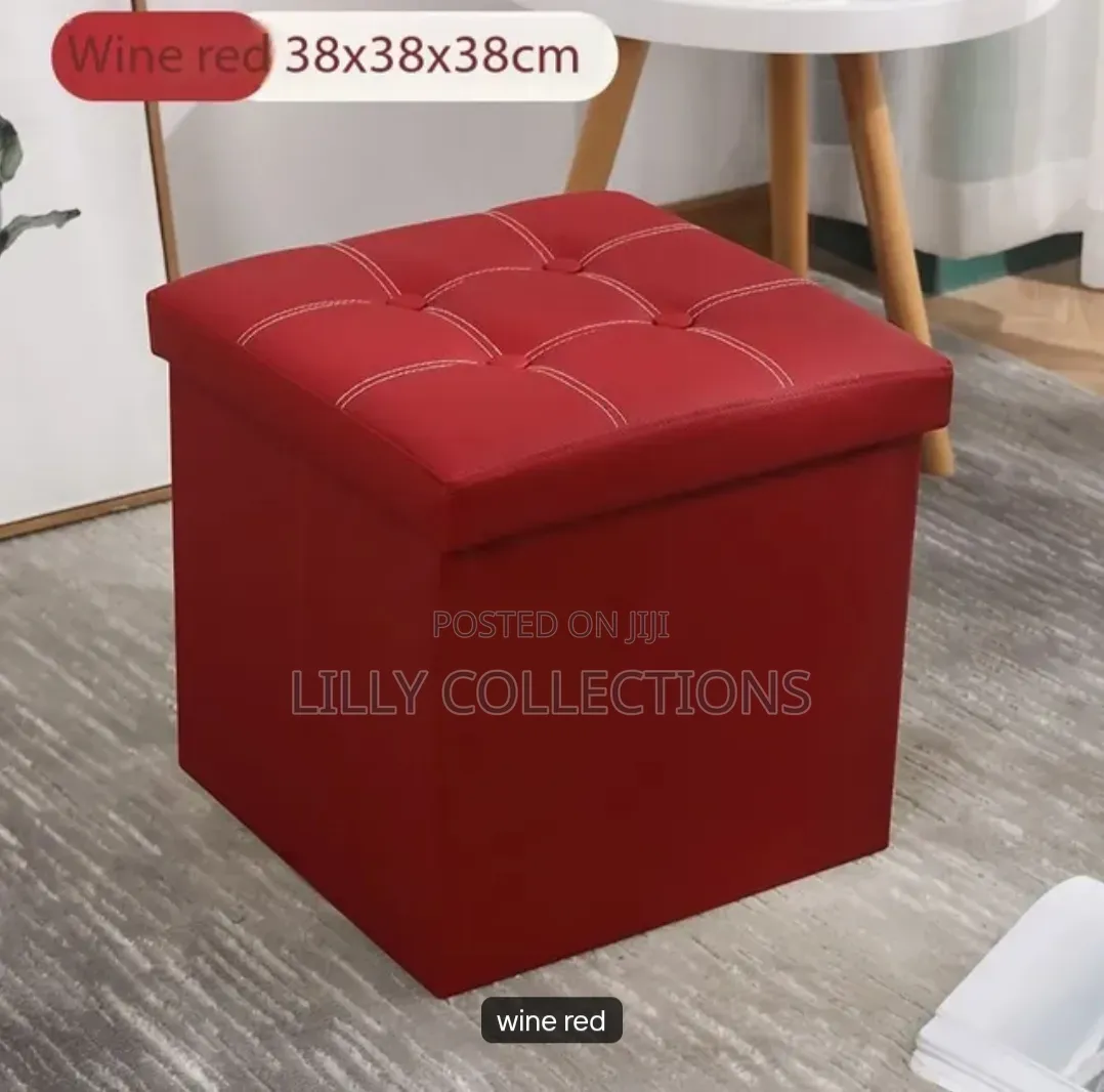 40cm Foldable Portable Ottomans Storage