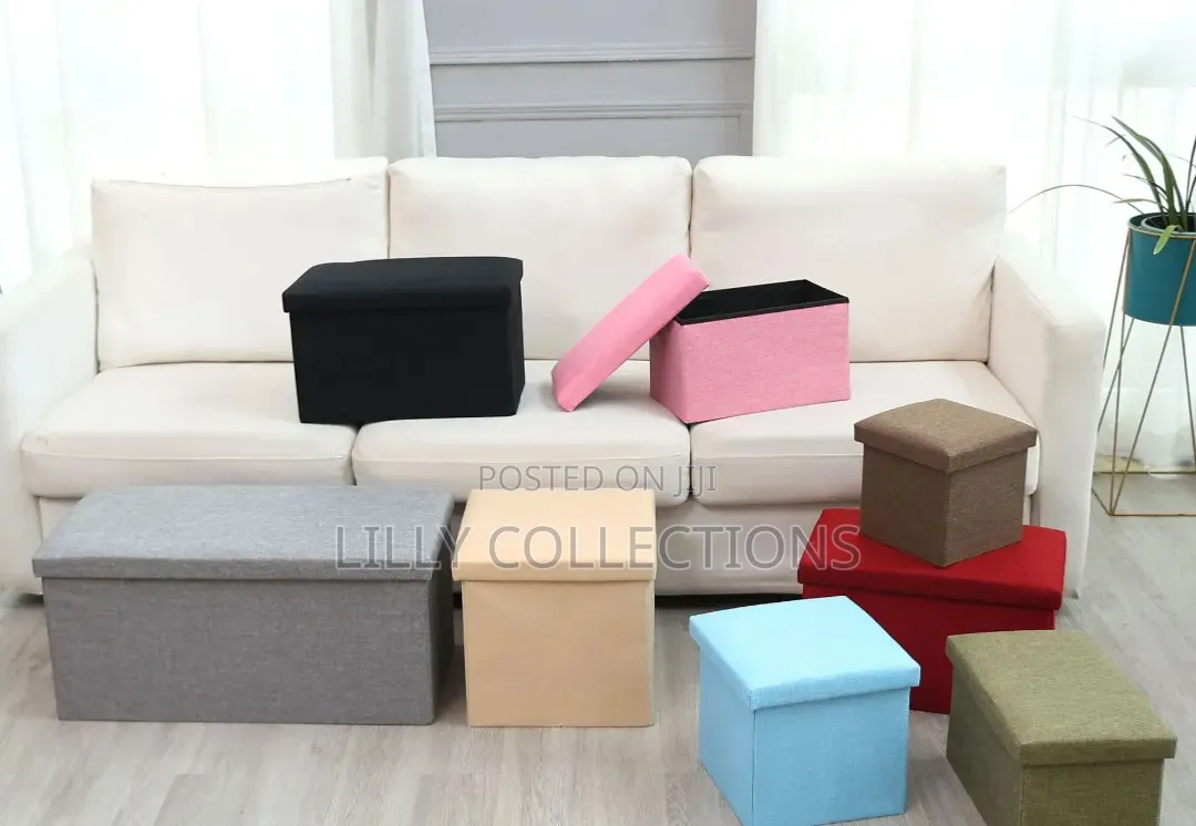 40cm Foldable Portable Ottomans Storage