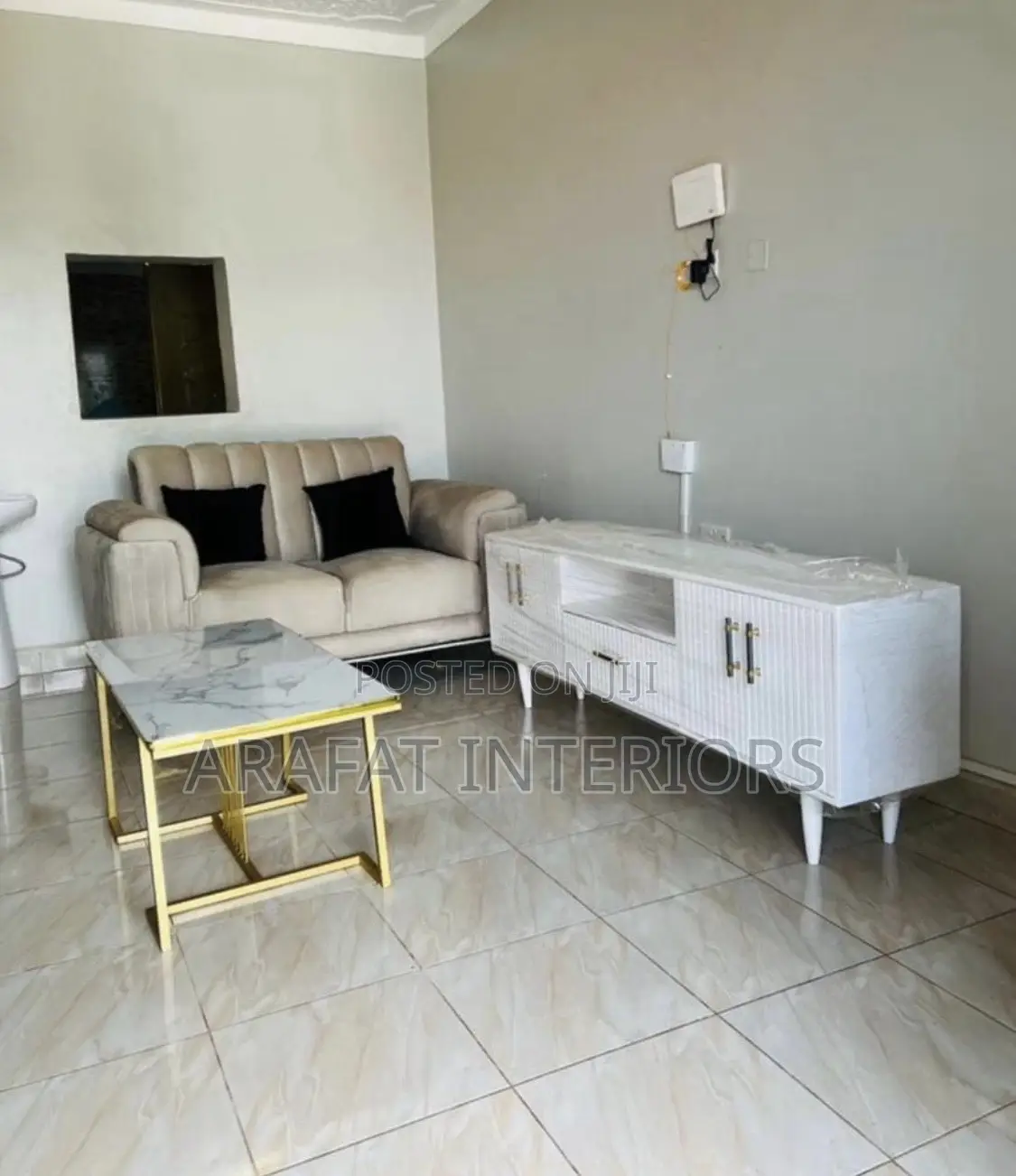 Simple Tv Stand in White