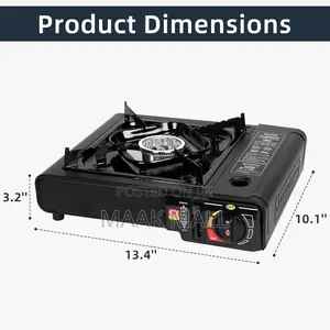 Portable Gas Cooker Stove With 4 Butane Canisters and Carry Case