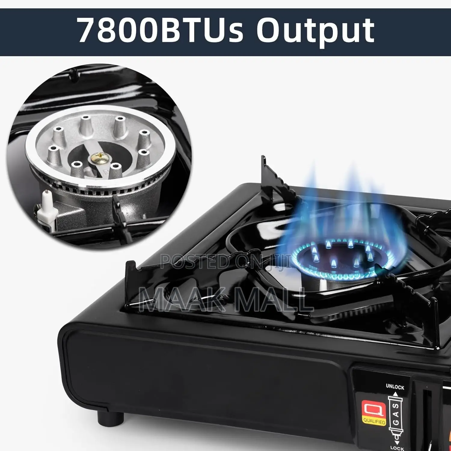 Portable Gas Cooker Stove With 4 Butane Canisters and Carry Case