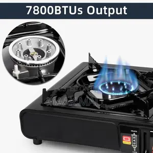 Portable Gas Cooker Stove With 4 Butane Canisters and Carry Case