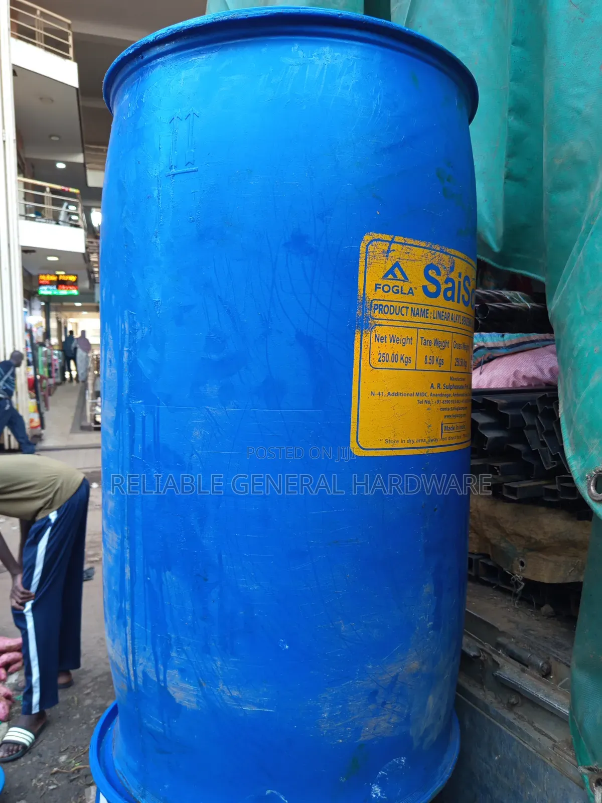 Water Drum Tank 250litres Blue(Heavy Duty)