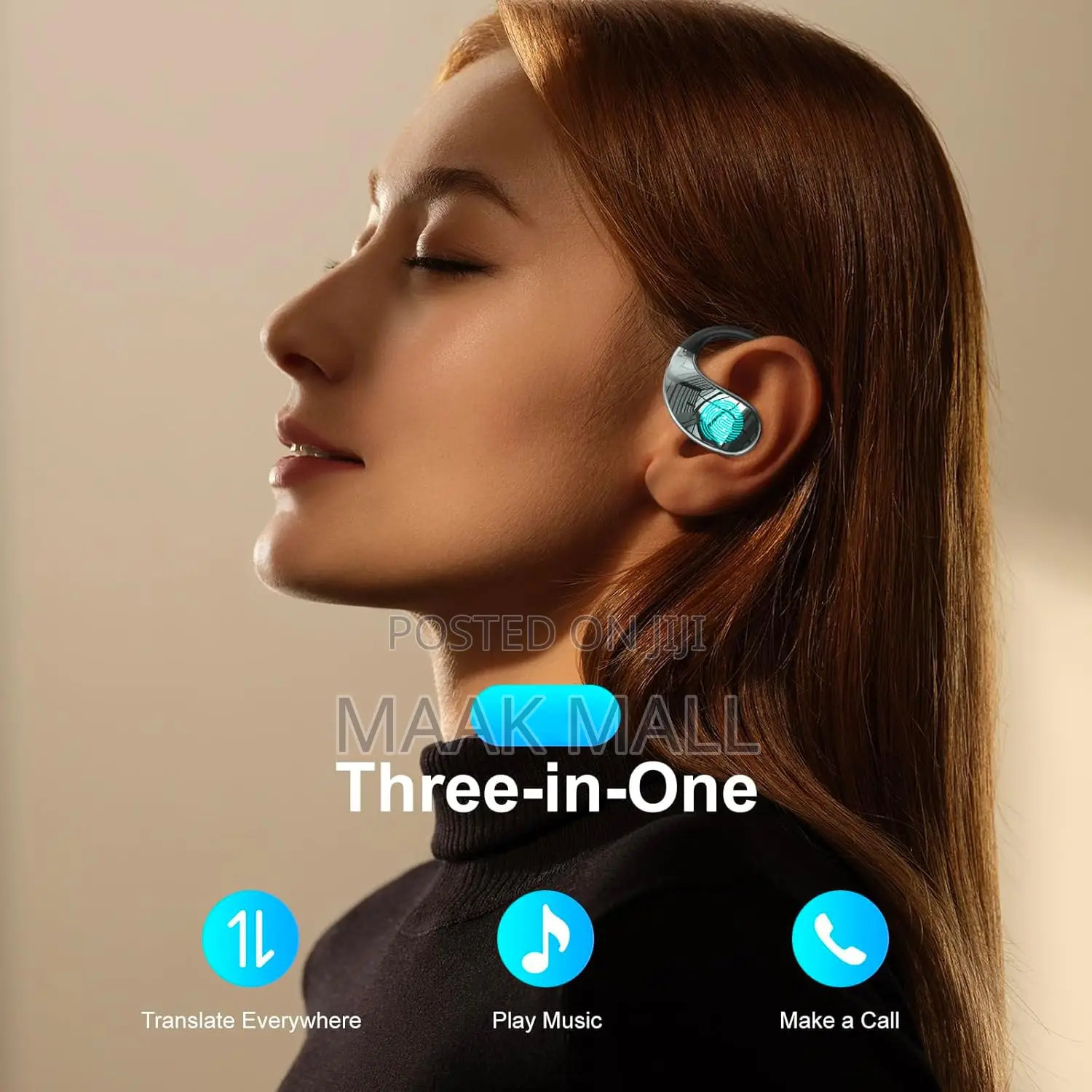 Ai Language Translator Earbuds, Ows Real Time 3 in 1 Translation