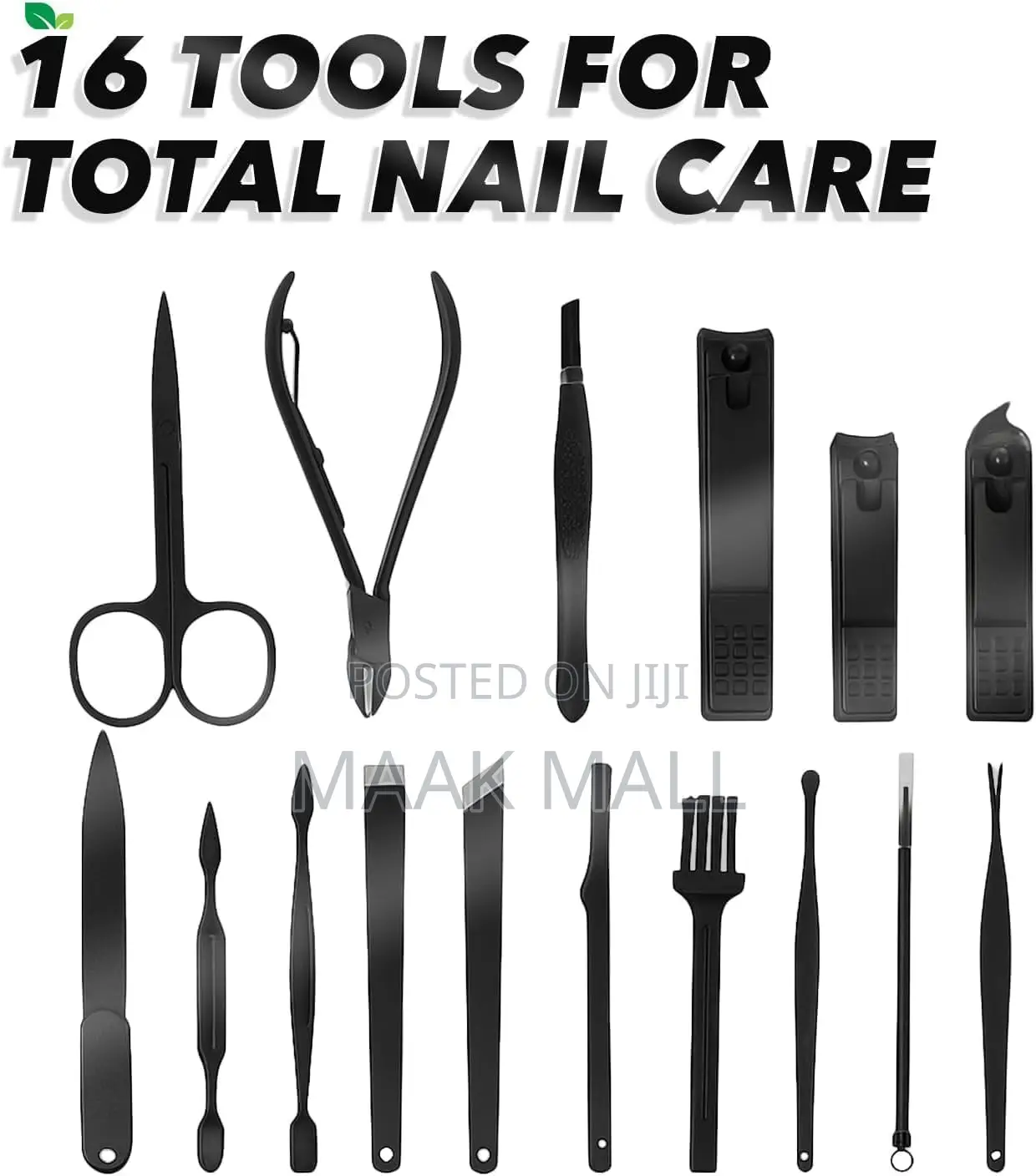 Nail Clipper Set 16pcs, Manicure Set Stainless Steel Professional