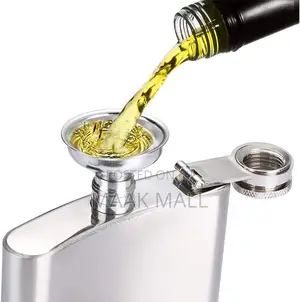 Portable Stainless Steel 7 Oz Pocket Hip Flask Alcohol Whiskey Liquor