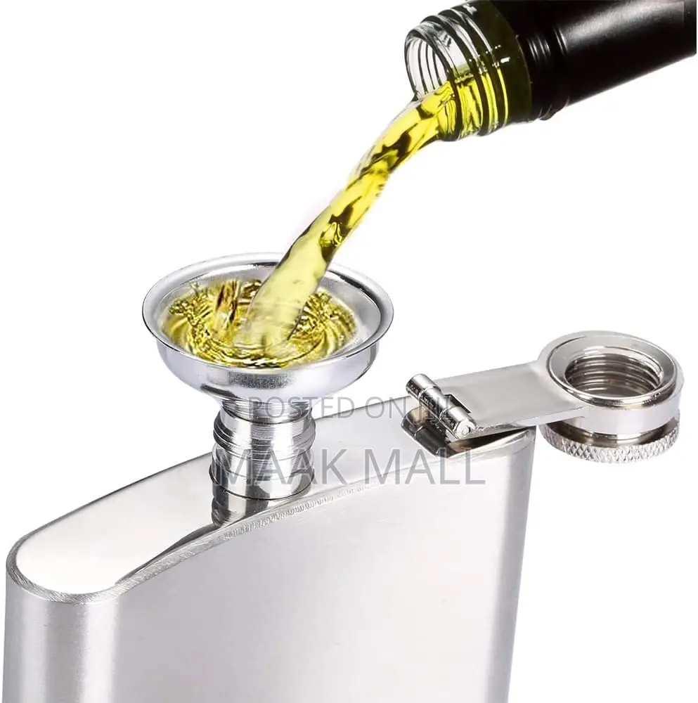 Portable Stainless Steel 7 Oz Pocket Hip Flask Alcohol Whiskey Liquor
