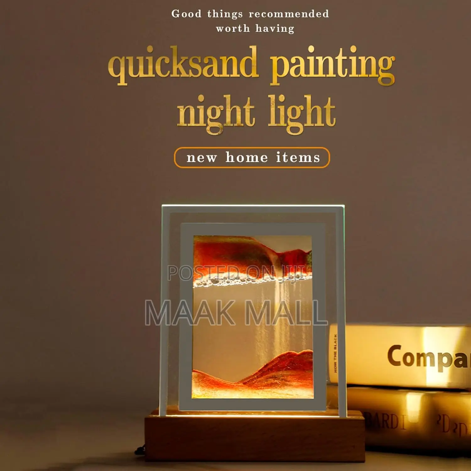 Sand Falling Table Lamp for Office , Bedroom