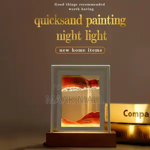 Sand Falling Table Lamp for Office , Bedroom