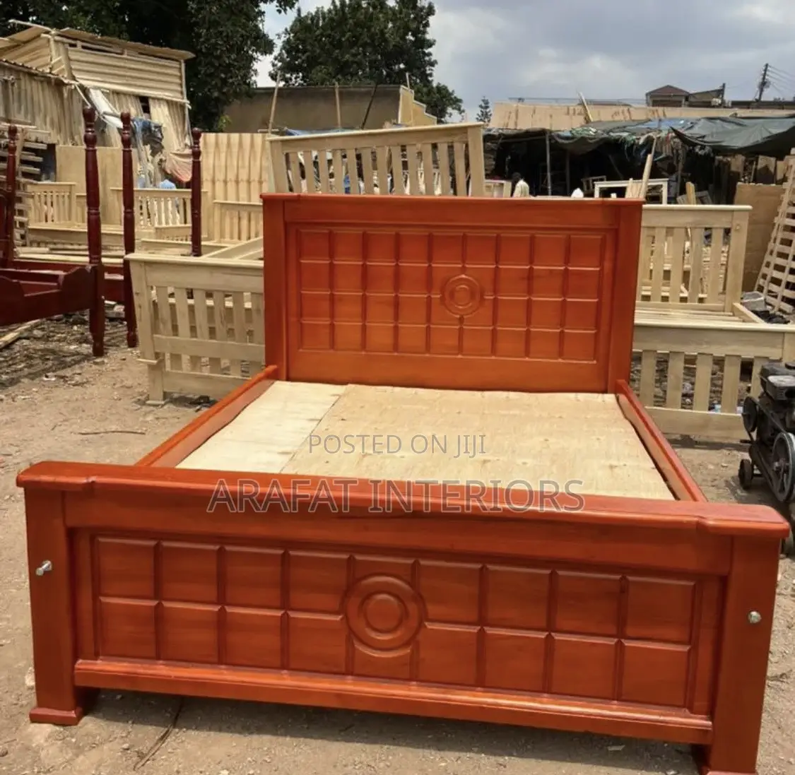 5x6 Bold Beautiful Paneled Wooden Bed