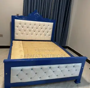 5*6 Bold Elegant Pink Tufted Bed