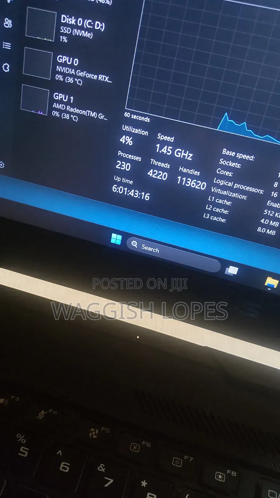 Laptop Asus TUF Gaming A15 24GB Intel Core i7 SSD 1T
