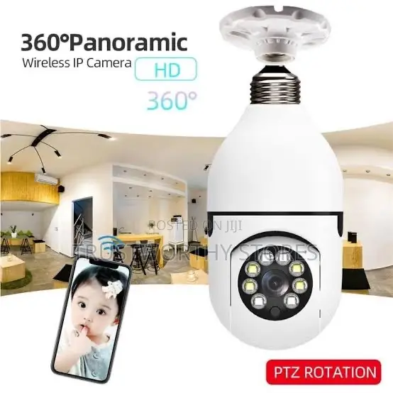 360° Wifi Panoroma Bulb Security Camera