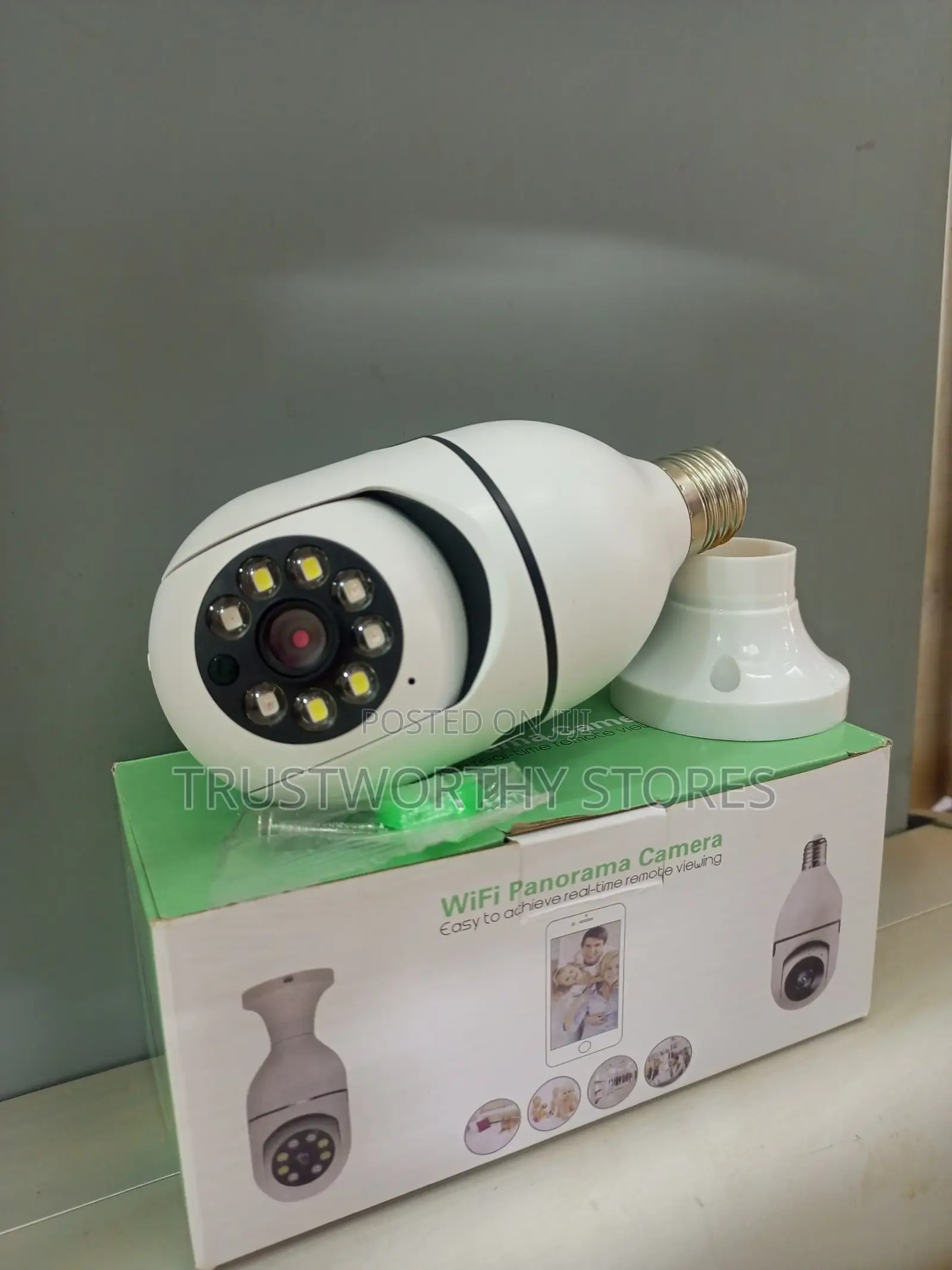 360° Wifi Panoroma Bulb Security Camera