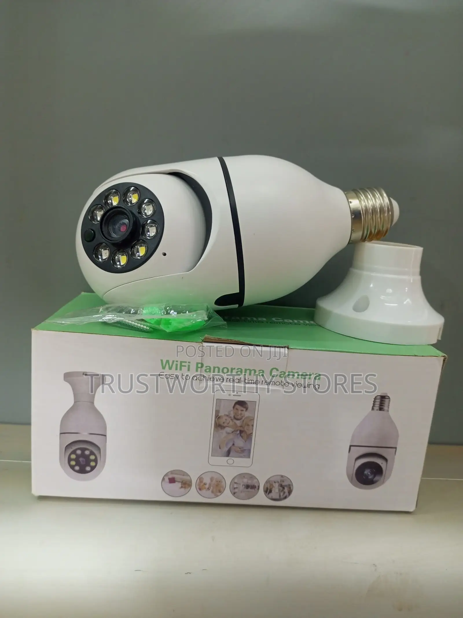 360° Wifi Panoroma Bulb Security Camera