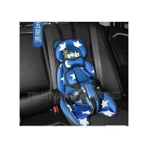 Fabric Baby Car Seat Cushion Featuring Cartoon Animal Graphics